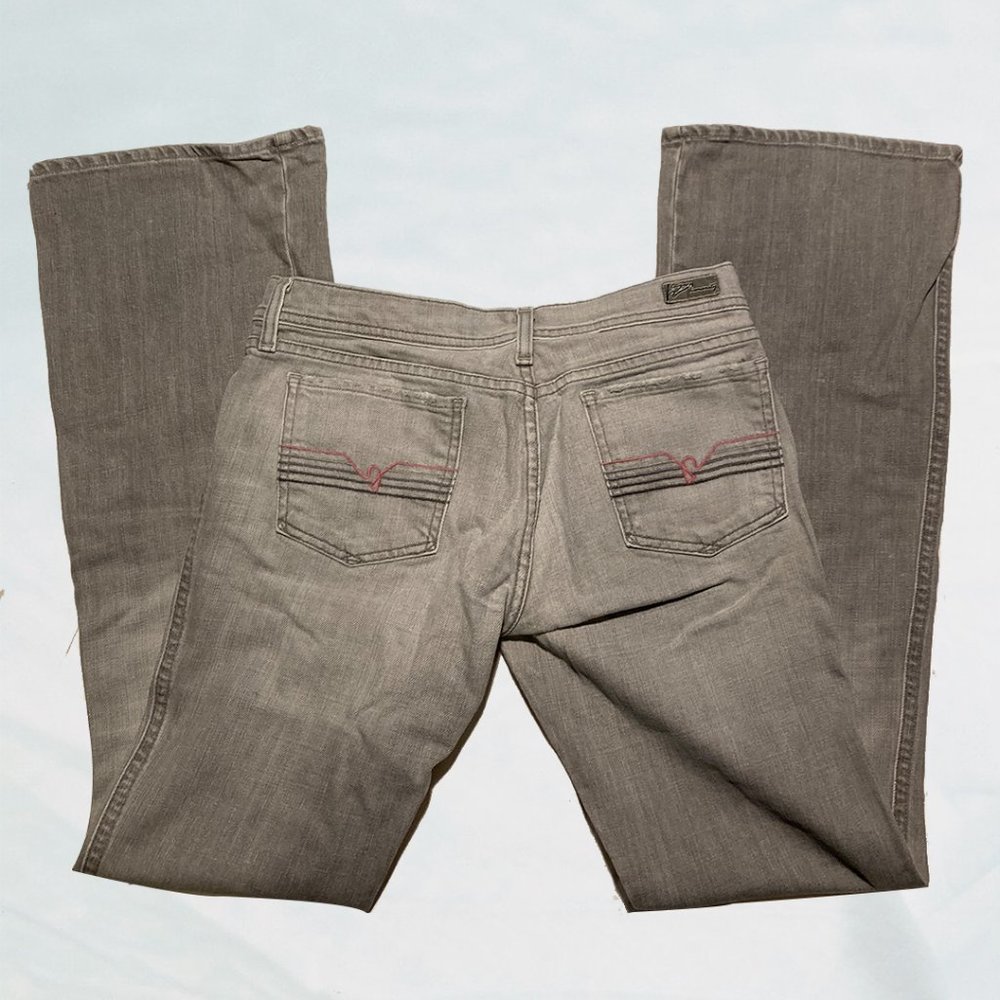Citizens of Humanity CoH Gray Ingrid Flare Jeans Concord #198 Stretch
